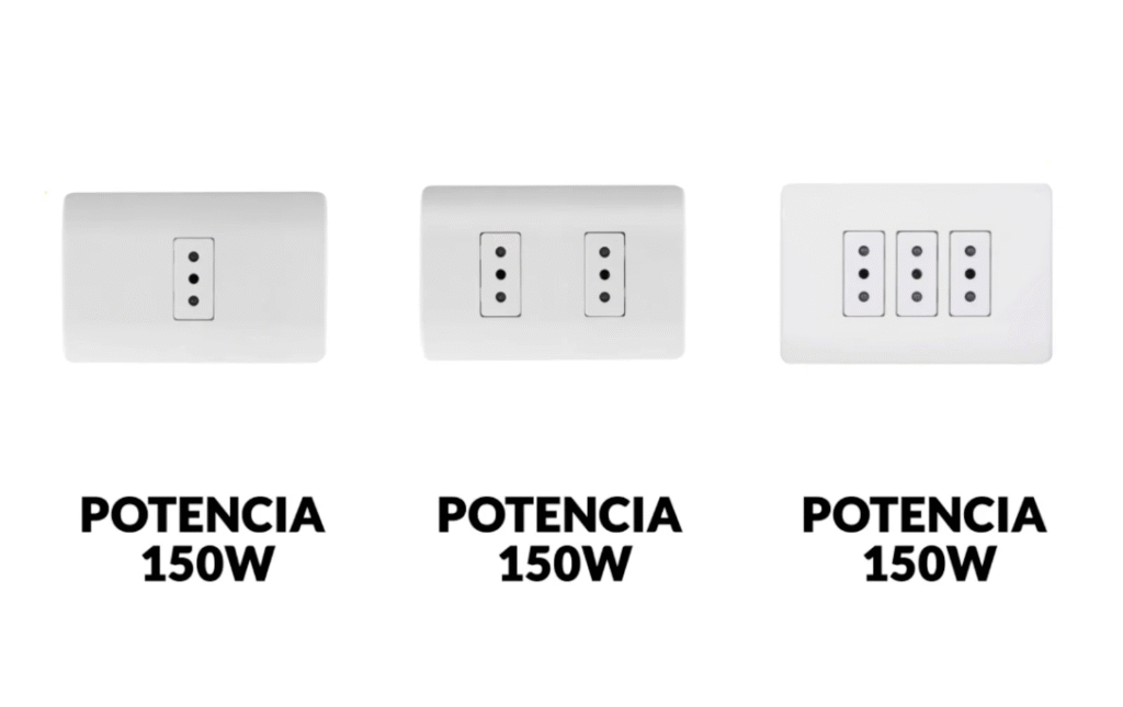 Diseño de instalación eléctrica con enchufes en ubicaciones prácticas y eficientes