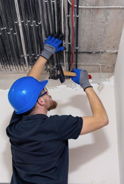 Instalación eléctrica nueva con cableado ordenado y canalizaciones profesionales